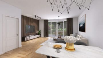 "OBSTGÄRTEN-RHEINBACH" 12 neue Einfamilienhäuser in bevorzugter Lage von Ramershoven, provisionsfrei - Impression Wohn-Essbereich Haus Gala