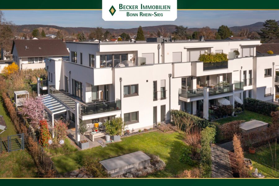 Hochwertige EG-Wohnung mit 2 Terrassen, Garten & Einbauküche in bevorzugter Lage von Bonn-Hochkreuz - Impression Außenansicht