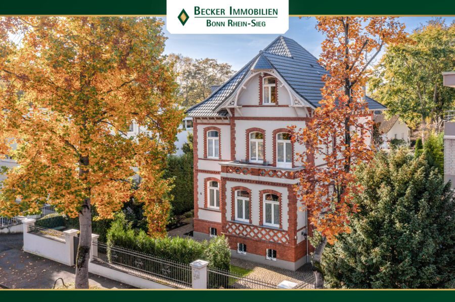 Exklusive,geschmackvoll sanierte Gründerzeitvilla auf herrlichem Grundstück in Toplage von Rüngsdorf - Impression Außenansicht